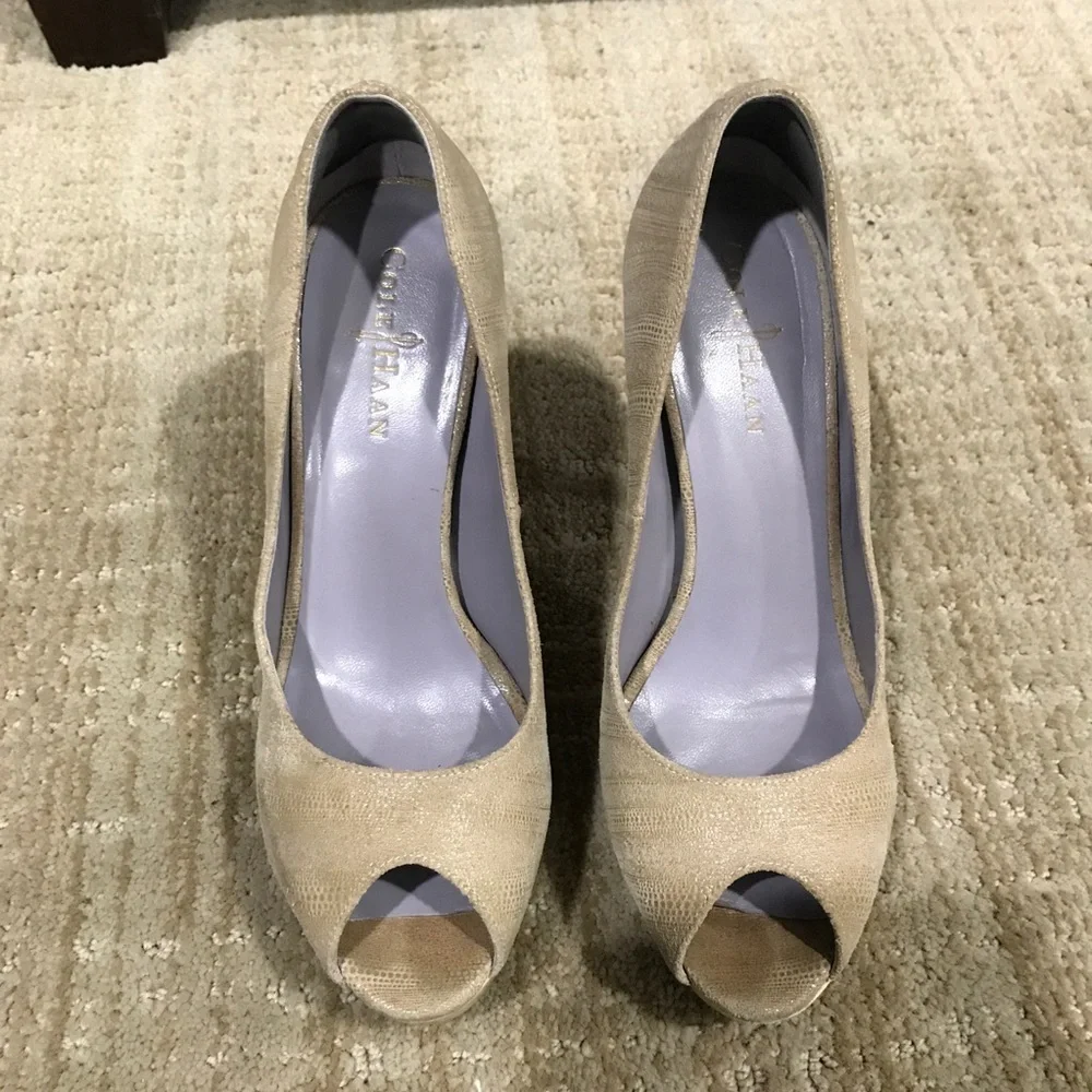 Cole Haan Mariela Platform Pumps Light Cove Size 8